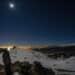 Un bel cielo notturno visto dalle Alpi
