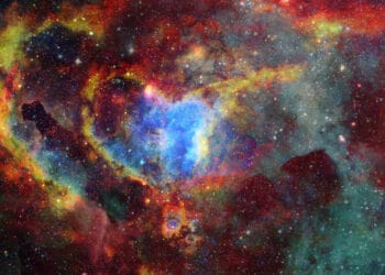 Nebulosa e stelle nello spazio
