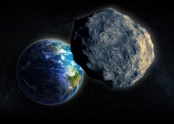 Terra e asteroide