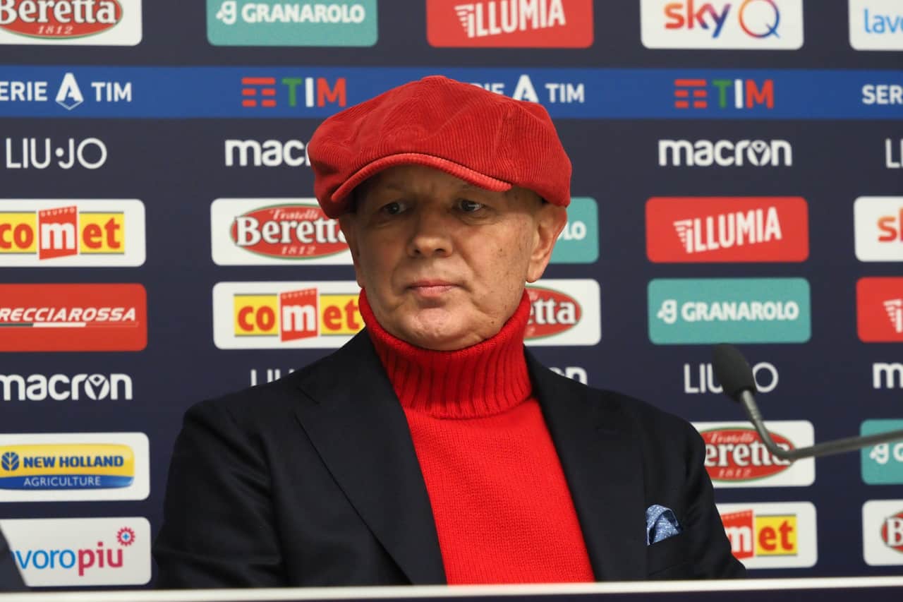 L'allenatore del Bologna in conferenza stampa