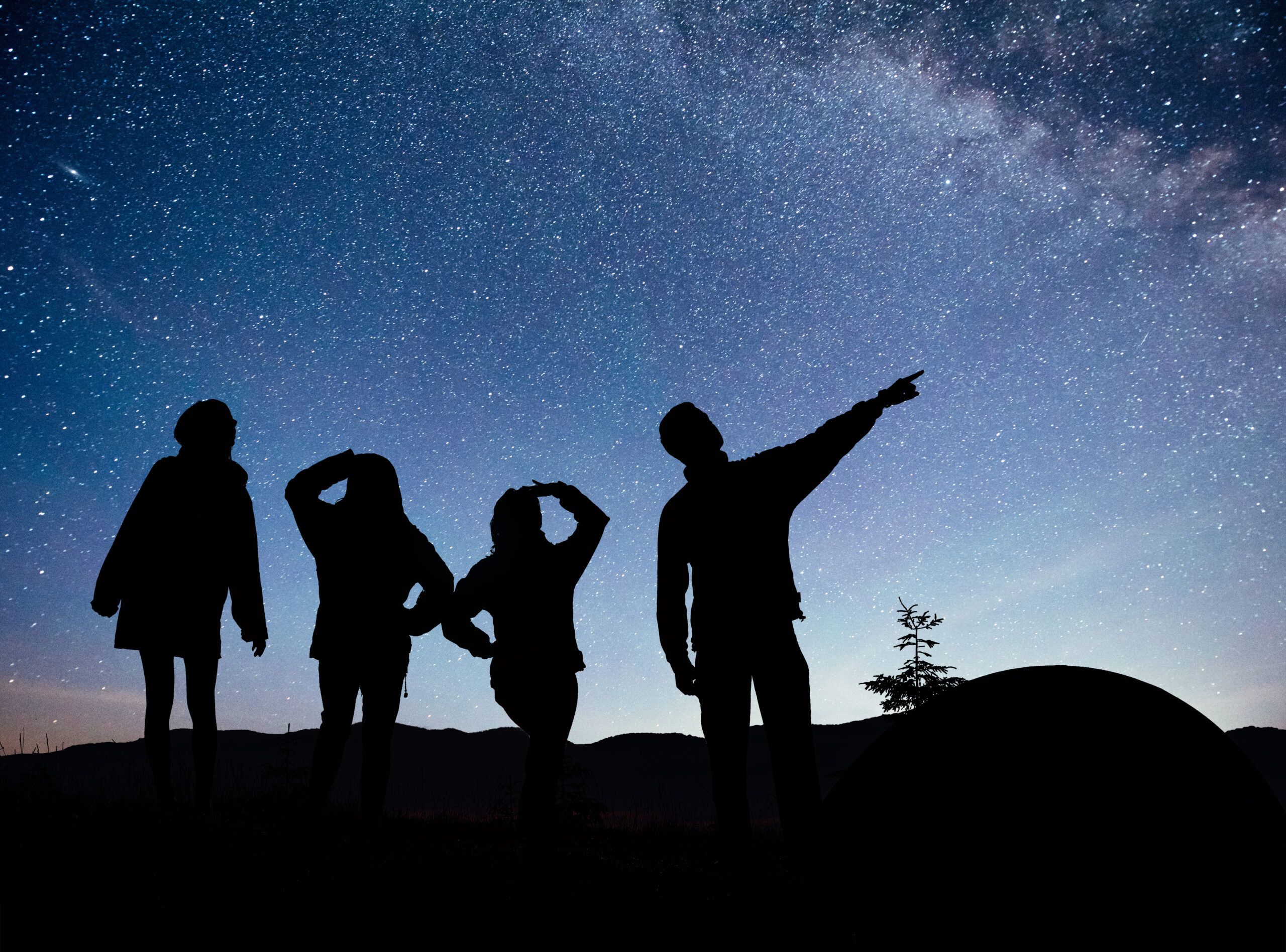 Gita collettiva all'isola delle stelle con tutti i partecipanti